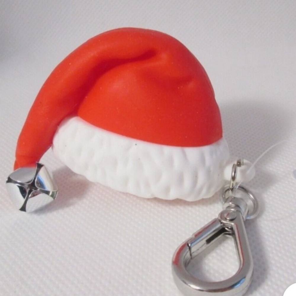 Christmas In July Bath Body Works Santa Keychain/ Sanitizer Holder. Bundle Only